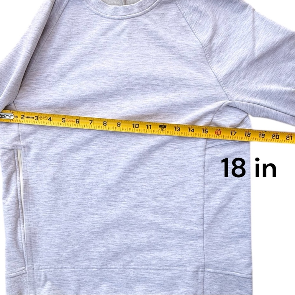 Lululemon Sweatshirt Women Gray Size S Long Sleeve Side Zip Pocket - Picture 7 of 8